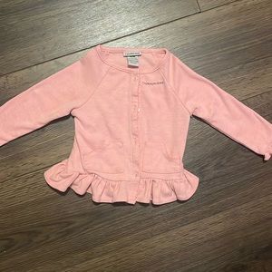 Pink Calvin Klein Cardigan. Size 6/9 months